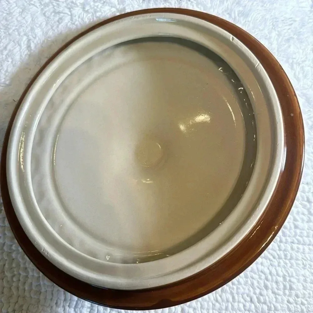 celebrating home stoneware collection BRN oven/microwave/dishwasher safe 10” Lid